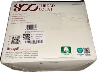 Mayfair Linen Tranquil 800 Thread Count California King Navy Blue Sheet Set