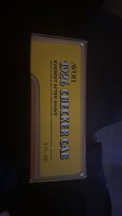 Avon 1926 checker cab, Everest after shave