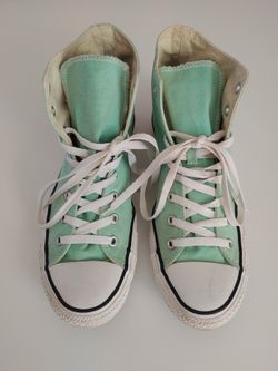 Hi Top all-Star Converse mint color size 11