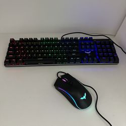 RGB Keyboard And Mouse Combo With Hot-Swappable Switches 