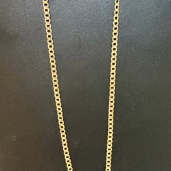 14 K Cuban Curb Link Chain 