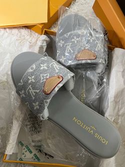 Louis Vuitton  Women’s Slide Sandals Size 40 Gray