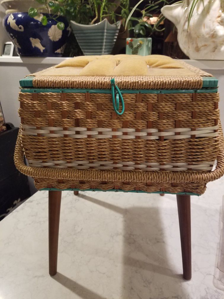 Sewing basket and sewing lot $20 all