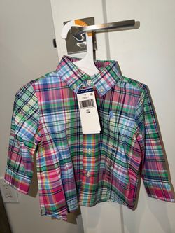 Ralph Lauren Kids Multi-Color Plaid Button-Down Shirt