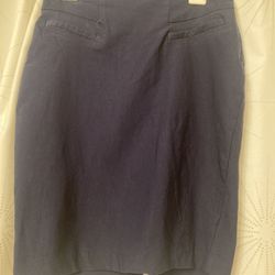 Girls Pencil Skirt, S, Juniors, Dark Blue, By & By
