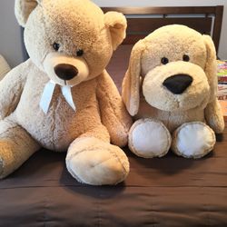 Large Teddy Bear And Dog