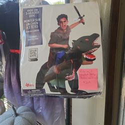 Ride on 3 headed dog size child one size