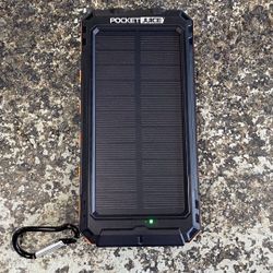 Tzumi 30628 Pocket Juice 10,000 mAh Solar Portable Charger with Flashlight TPW015879