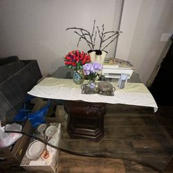 Glass Dining Table 