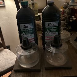 Set Of Two Tiki Candles With Extra Added Bonus Item