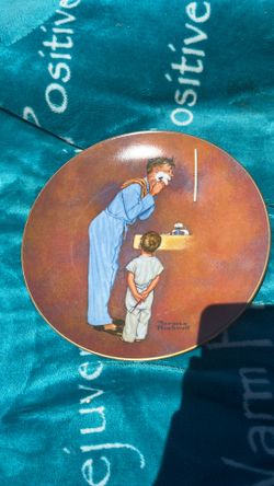 Norman Rockwell Collector Plate Norman Rockwell Museum “Little Shaver” 1980 American Family Series