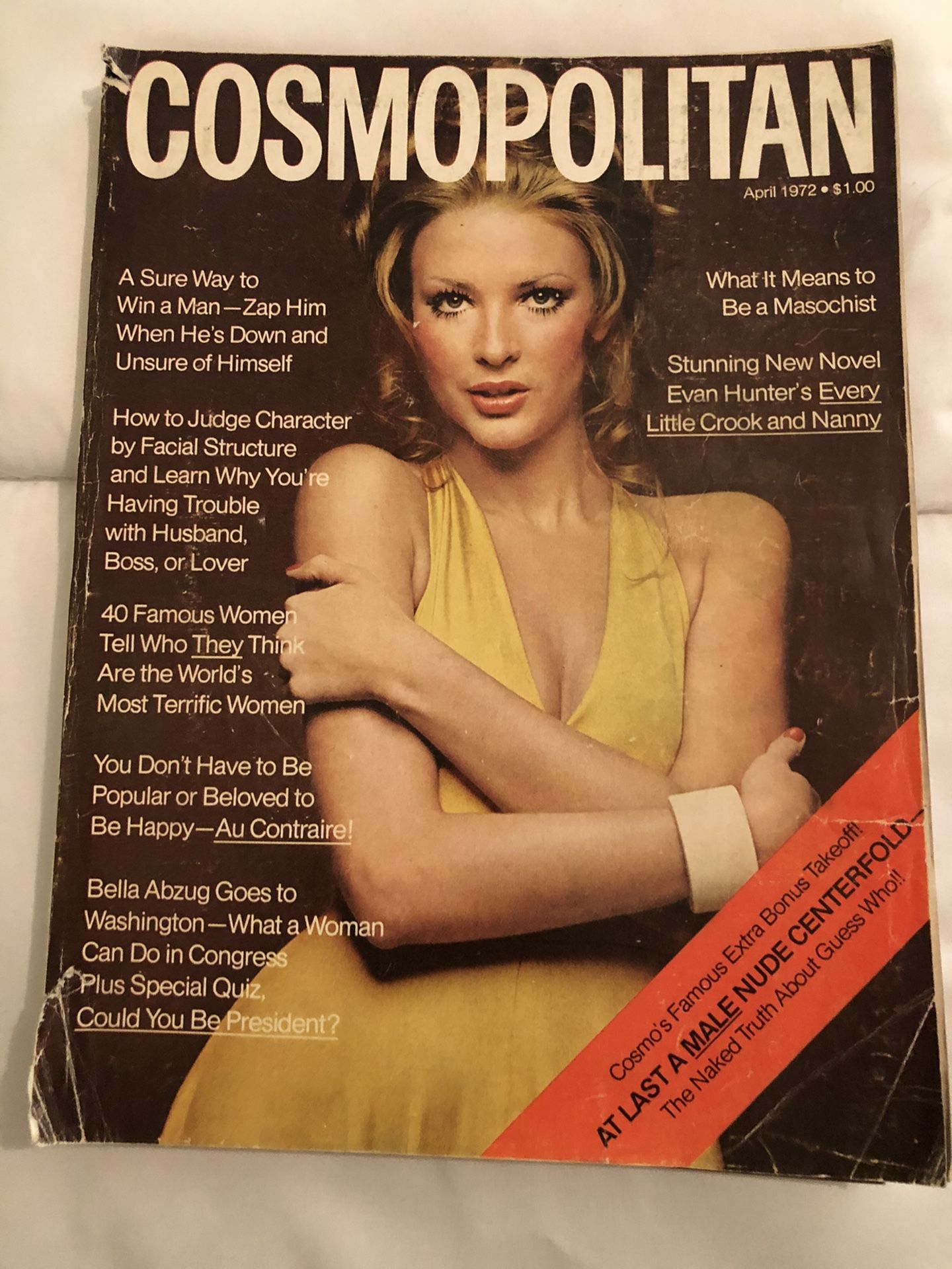 Cosmopolitan magazine w/ Burt Reynolds 1972