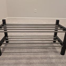 Wood And Metal Shoe Racks