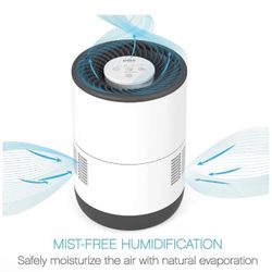 NEW Pure enrichment elevated home essentials led 4- speed evaporative humidifier