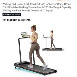 Treadmill with incline
