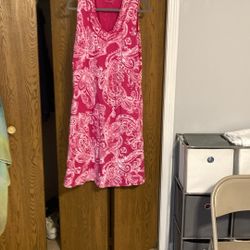  Pink sleeveless summer dress size one X