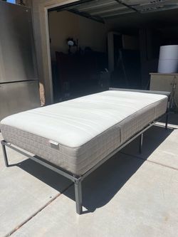 Twin Platform Bed W/ Mattress!