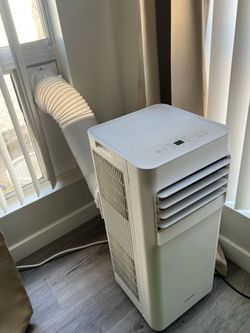 Vissani 5,000 BTU 115-Volt 3-in-1 Portable Air Conditioner Unit Cools 150 sq. ft. with Dehumidifier and Remote in White