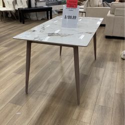 Sintered Dining Table Marble Top 