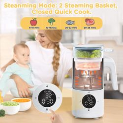 Baby Complementary Food Processor Blender Steamer Mixer Grinder