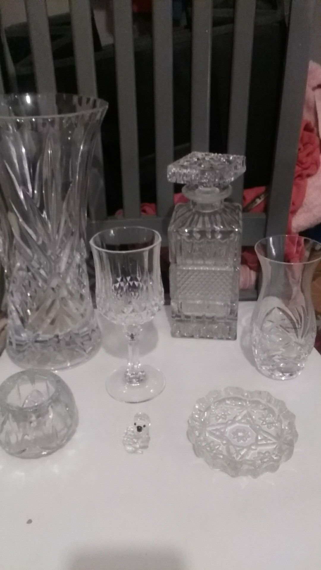 Crystal vase glasses and more!!