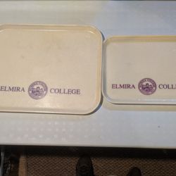 Vintage Elmira College Cafeteria Trays