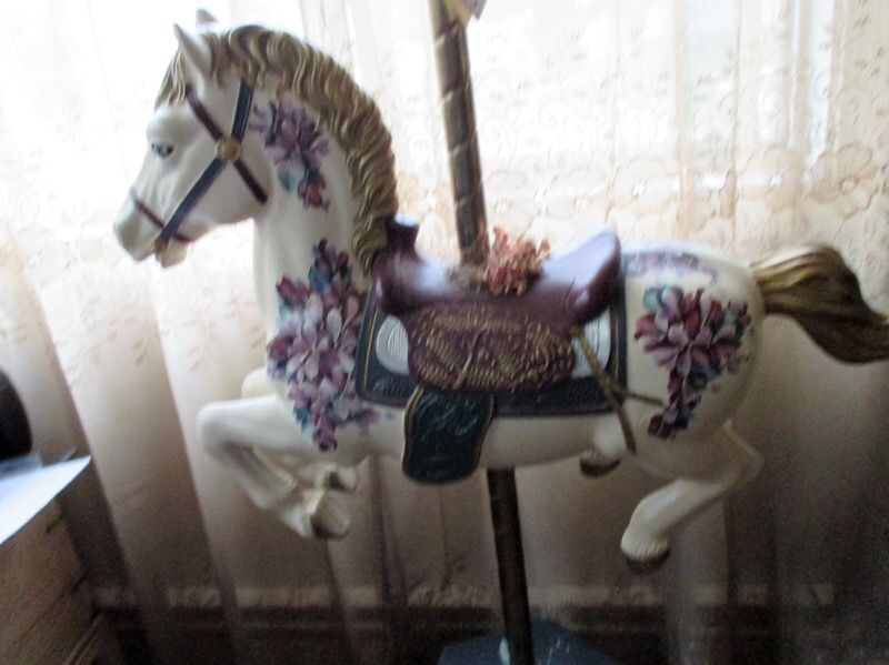 Brass Ring Musical Carousel Horse
