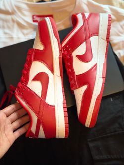 Red Nike Dunks W Box