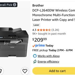 Brother DCP-L2640DW Monochrome Laser Printer