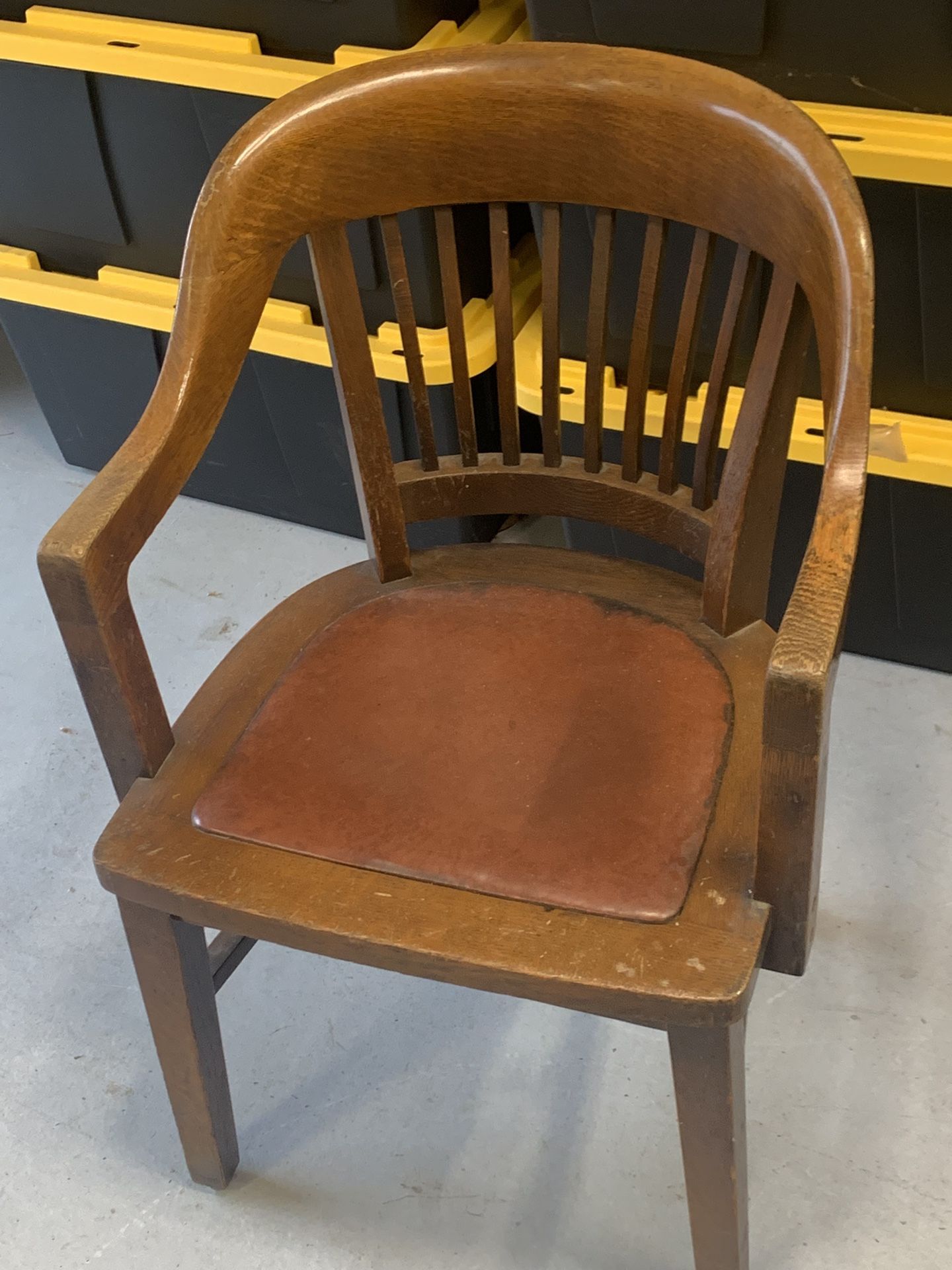 Solid oak department of natural resources desk, chair or...