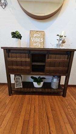 Barndoor Console Table