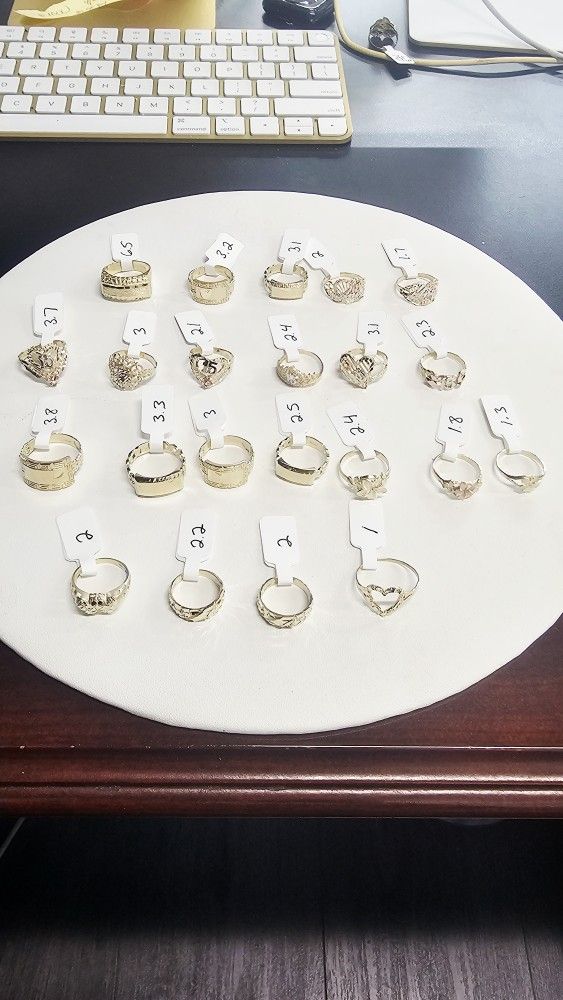 10k And 14k Rings