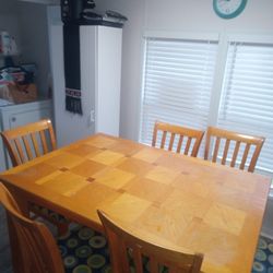 Wood Extender Dining Table