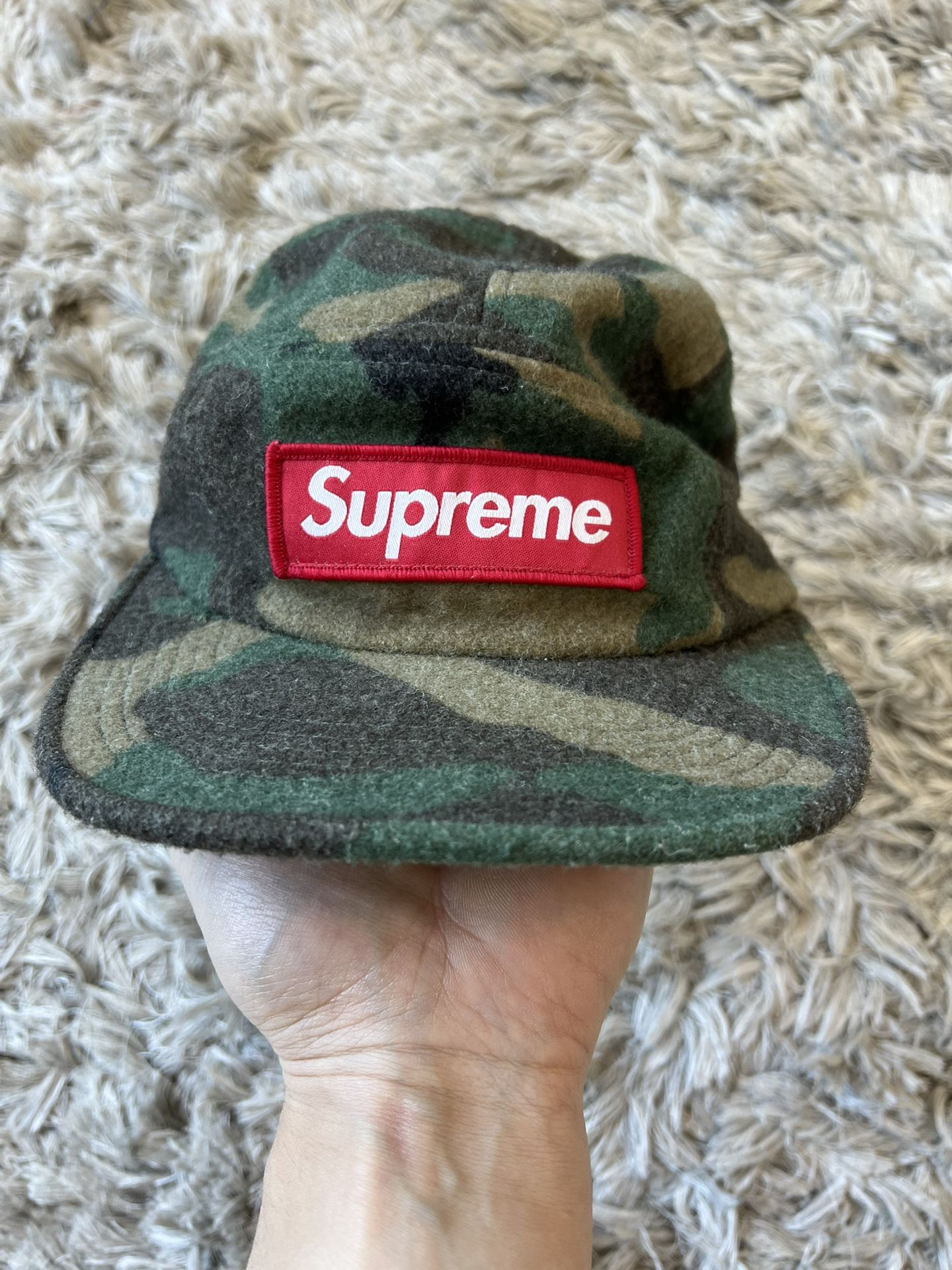 Supreme Camo Camp Hat Wool FW17