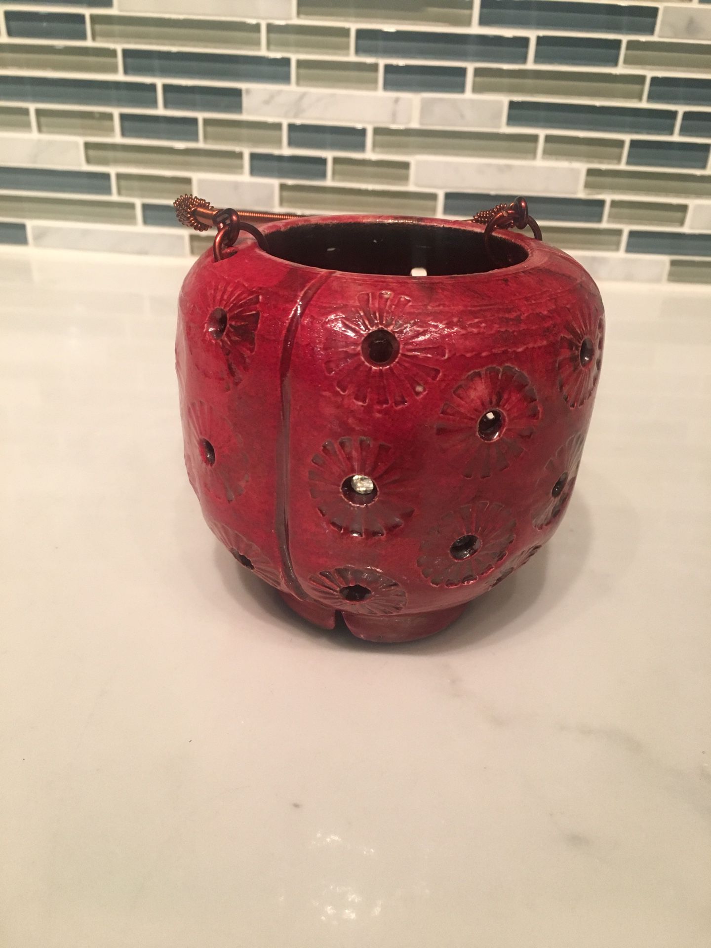 handmade japanese clay (kiln-fired) lantern