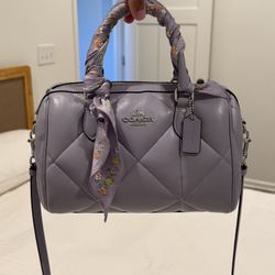 Coach Bag With Coach Scarf
