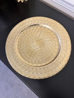 Gold Dinner Charger Plates