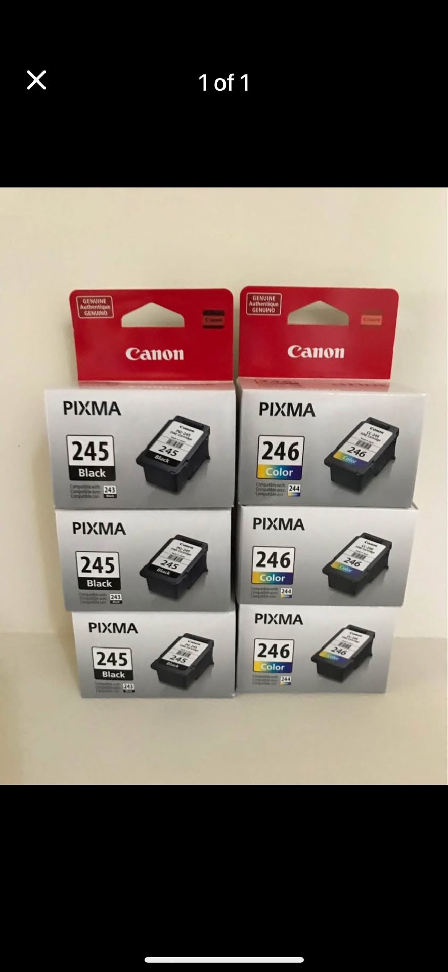Printer Ink Cartridges Black & Color
