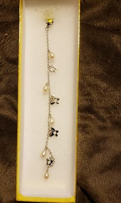 Bracelet: 925 Real Silver And Gold plated 