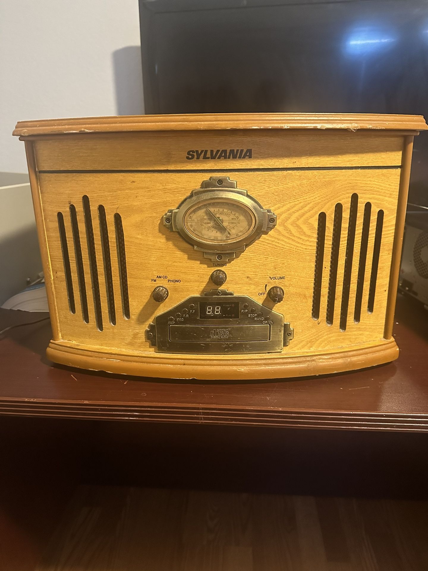 Vintage Record Player And Cassette Player 