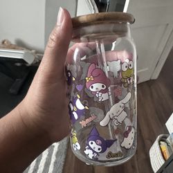 Sanrio Hello Kitty And Friends Glass Cup