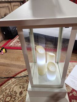 Electric lamp and heater with LED candles
