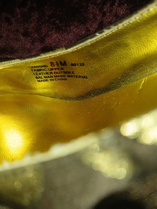 Brown N Gold Heels