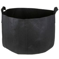 25-Gallon Short Aeration Fabric Pot/Vegetable Grow Bag w/Handles (Black 14H x 23D) 10 pcs for $10