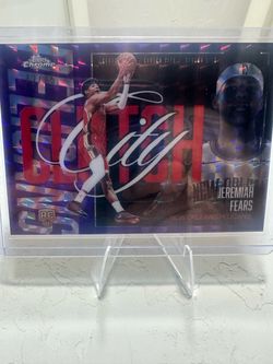 Jeremiah Fears Topps Chrome Clutch City RC /75