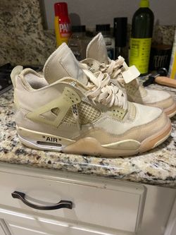 Off white Jordan 4 sail wmns sz 10