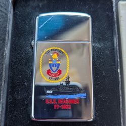 Vintage cigarette lighter U.S.S. Reasoner FF-1063