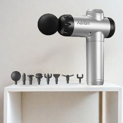 Admbm Massage Gun w/ Multiple Speeds & 6 Heads for Back