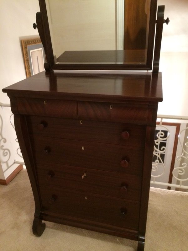 Antique Mahogany Dresser By The J B Van Sciver Furniture Company