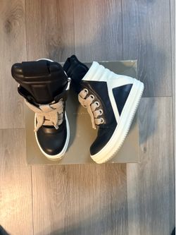 Rick Owen geobaskets thick lace